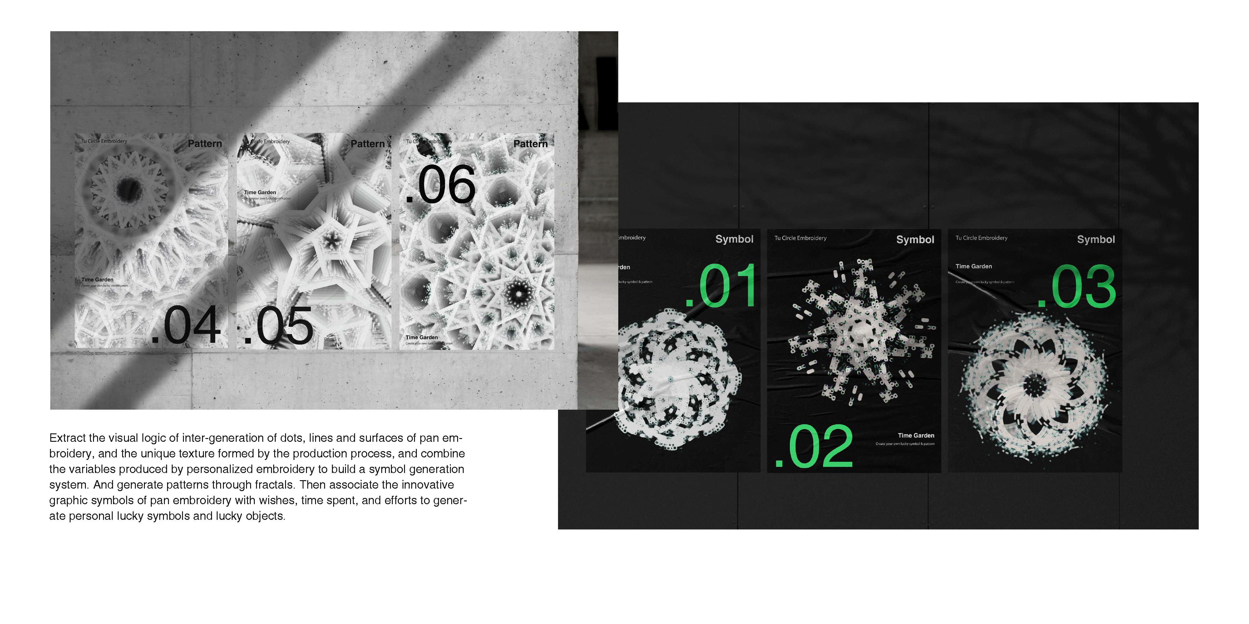 Time Garden — Symbol and Pattern poster series